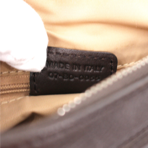 Christian Dior Street Chic Trotter Brown Leather Mini Boston Bag Canvas Monogram - Picture 8 of 8